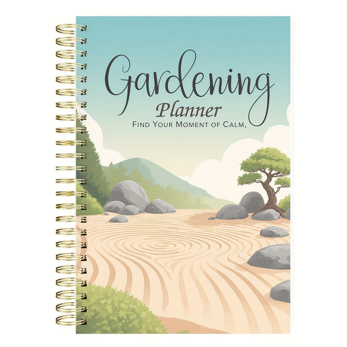 Gardenlog A5 Undated Spiral Garden Planner — 116 Pages, Structured Layouts