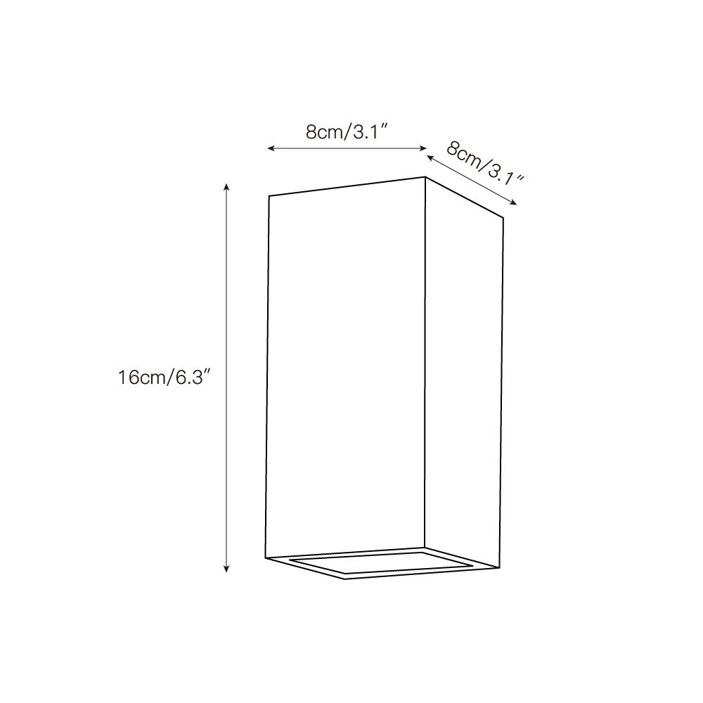 Square Marble Wall Lamp | Souliia