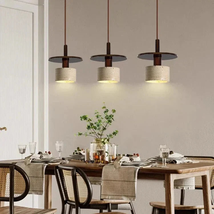 Travertine Vintage Retro Style Pendant Light | Souliia