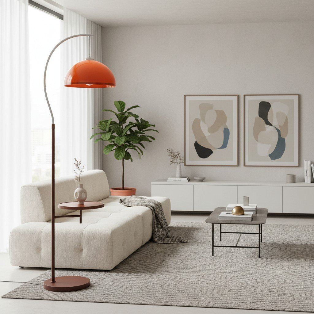 Sunset Afterglow Modern Clean Line Floor Lamp Minimalist Standing Light for Bedroom and Lounge | Souliia
