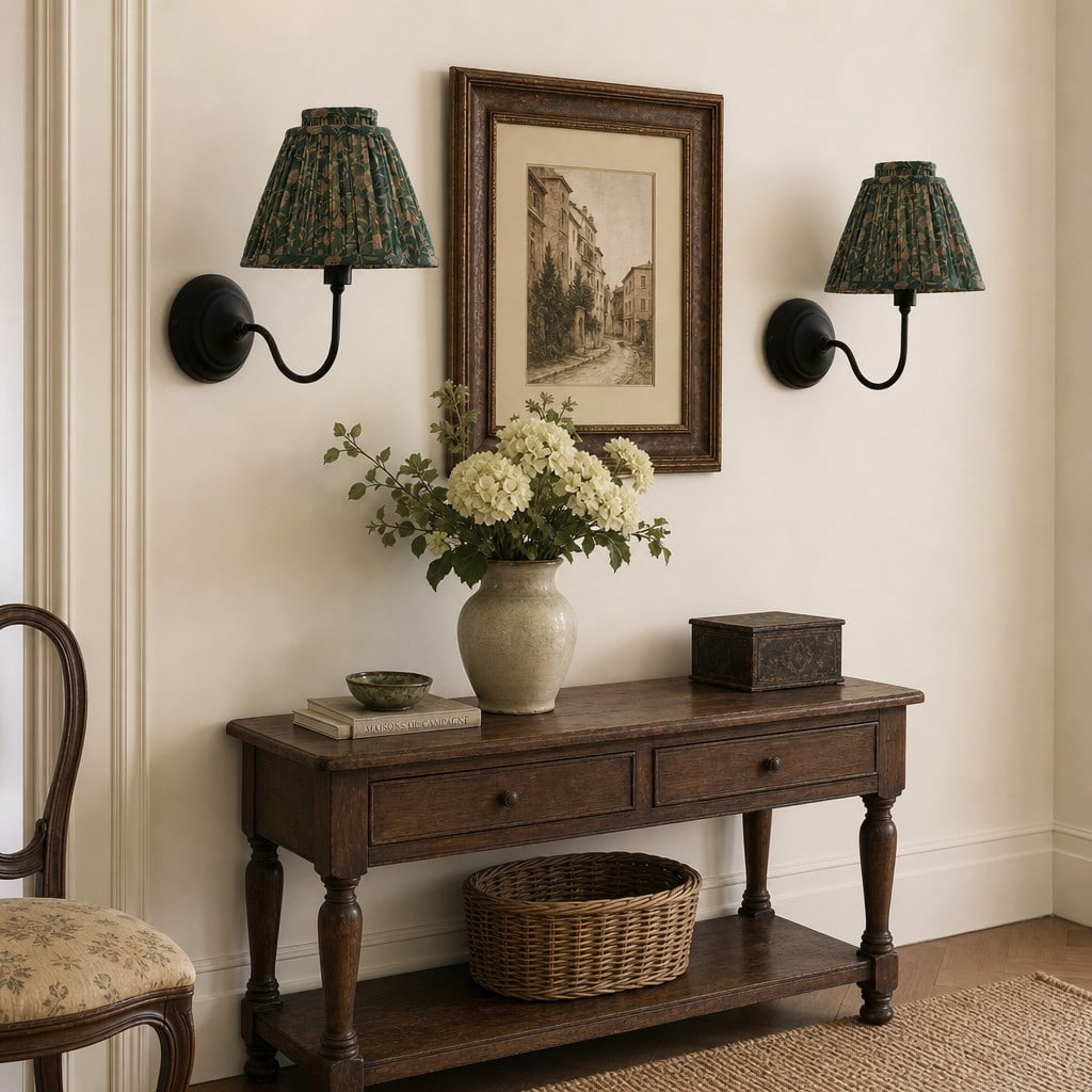Solmire Contemporary Fabric Wall Sconce Fabric Metal Wall Light for Bedroom and Hallway Study Room | Souliia