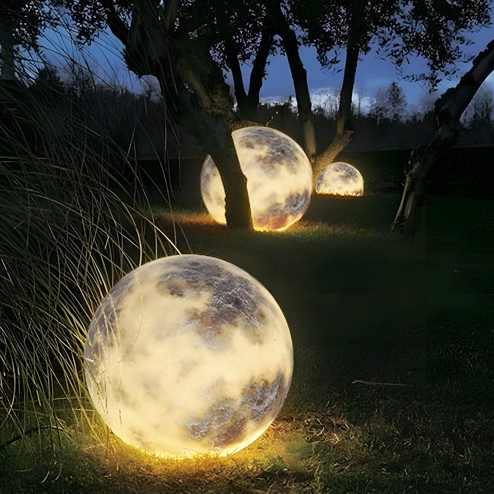 Lampada a globo Moon Garden - Lampada moderna impermeabile per paesaggi esterni | Souliia