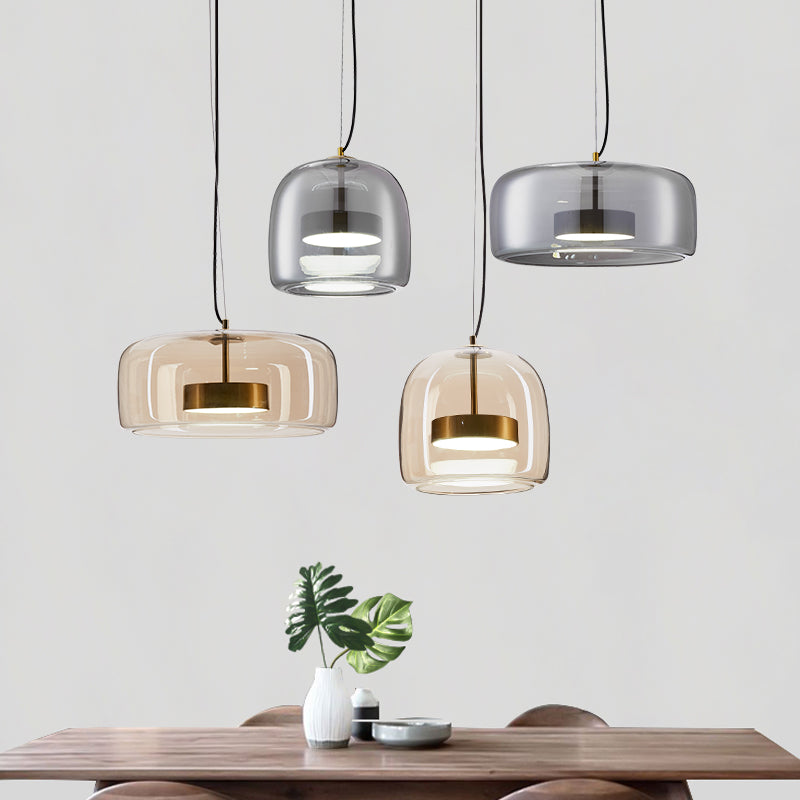 Astra Glass Pendant Light — Clear Ceiling Fixture