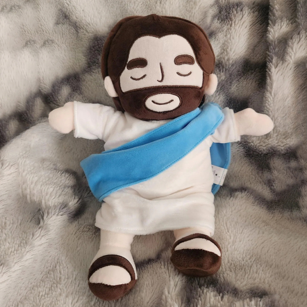 Brinquedo de peluche reconfortante de Jesus — Companheiro confortável para dormir
