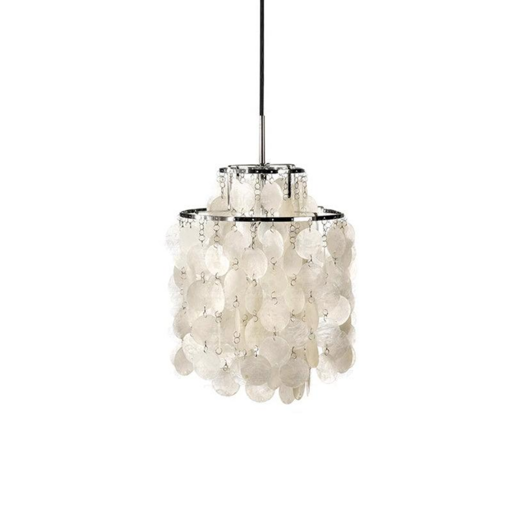 Lumi Seashell Pendant Light — Warm Vintage Ambient Glow