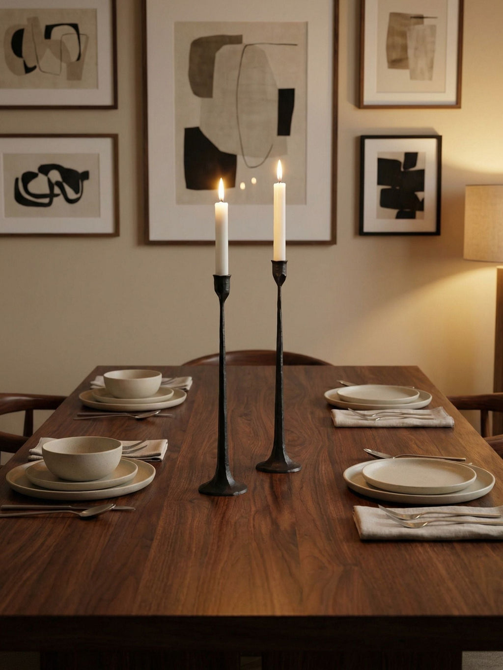 Tegna Modern Tall Candle Stands - Elegant Home Décor for Dining | Souliia
