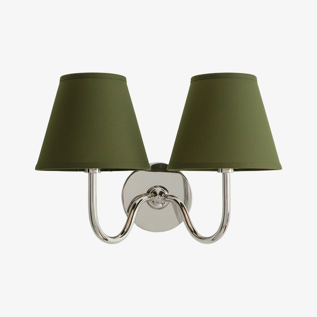 Luvora Fabric Shade Wall Sconce with Drum Shade - Classic Pleated Sconce Light | Souliia