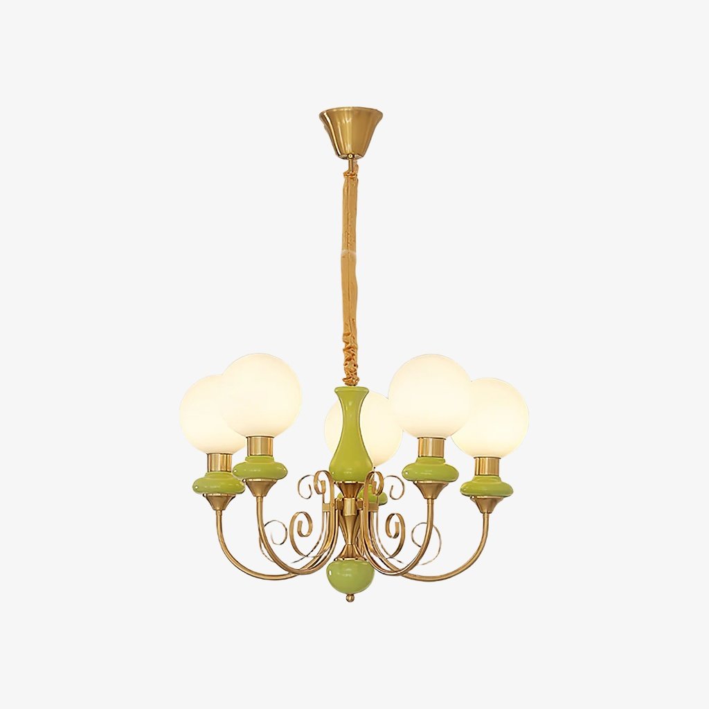 Radiara Modern Luxury Stone Sphere Chandelier Sculptural Layered Design for Living Room and Foyer | Souliia