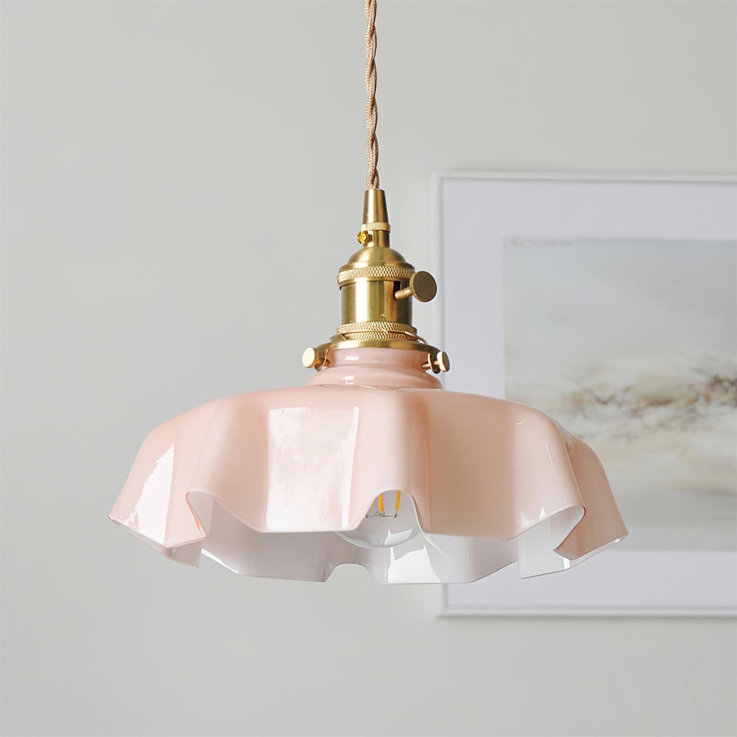 Skirted Ripple Pendant Lamp | Souliia
