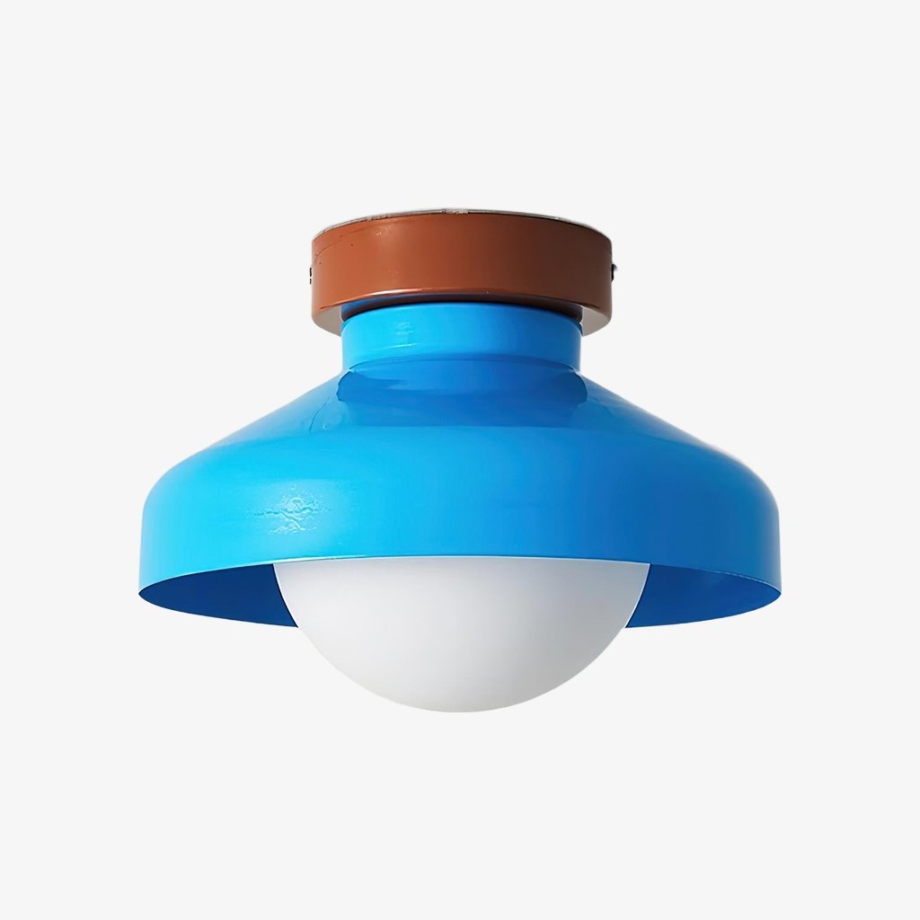 Oribela Minimalist Modern Ceiling Light - Sculptural Glass Dome Lamp for Living Room and Kitchen | Souliia