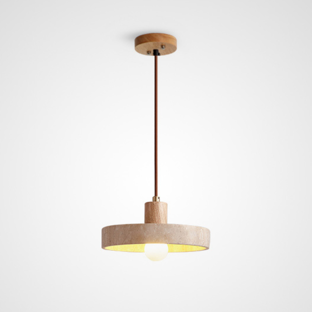 The Star's Radiance Travertine Pendant Light | Souliia