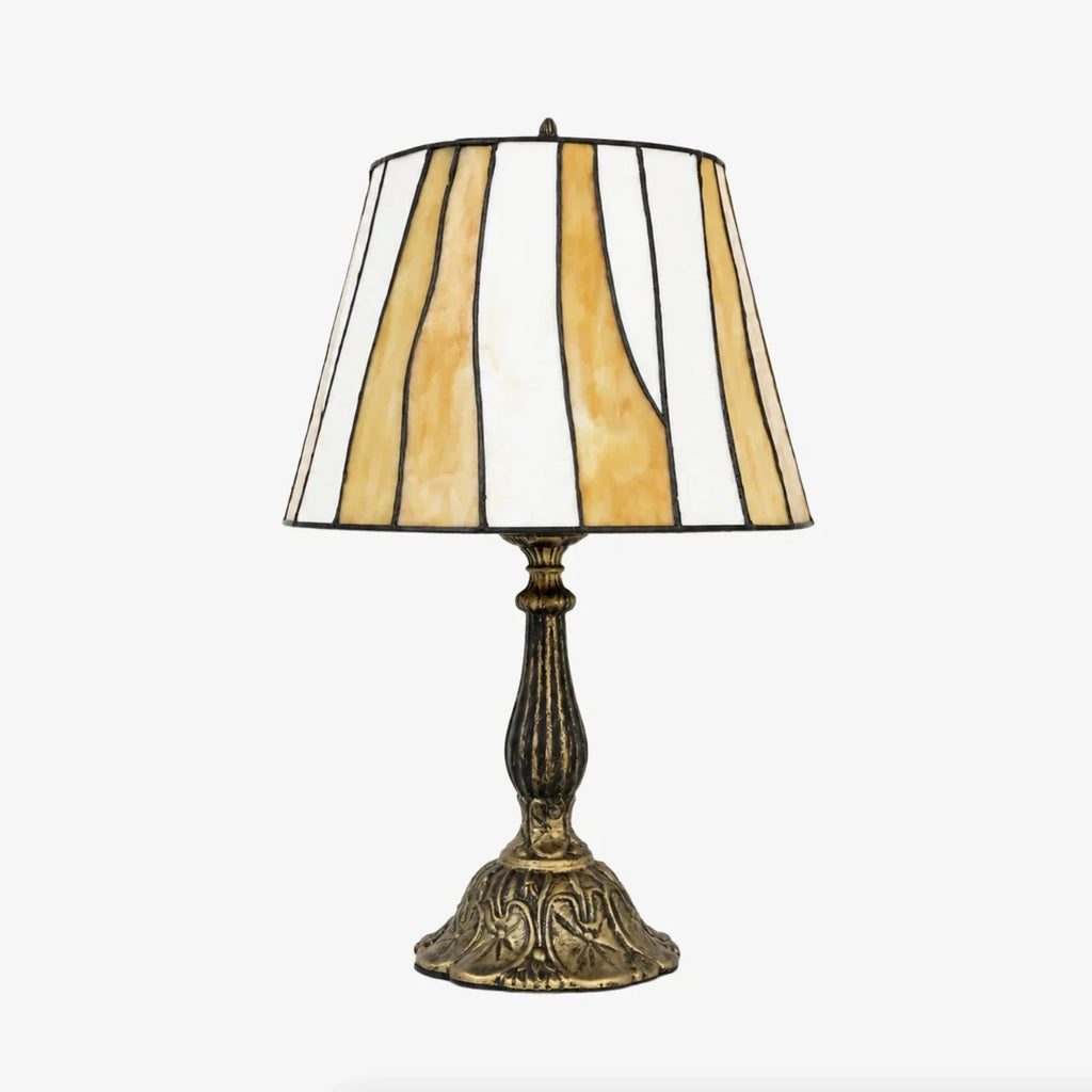 Tiffany-Style Stained Glass Horse Table Lamp | Souliia