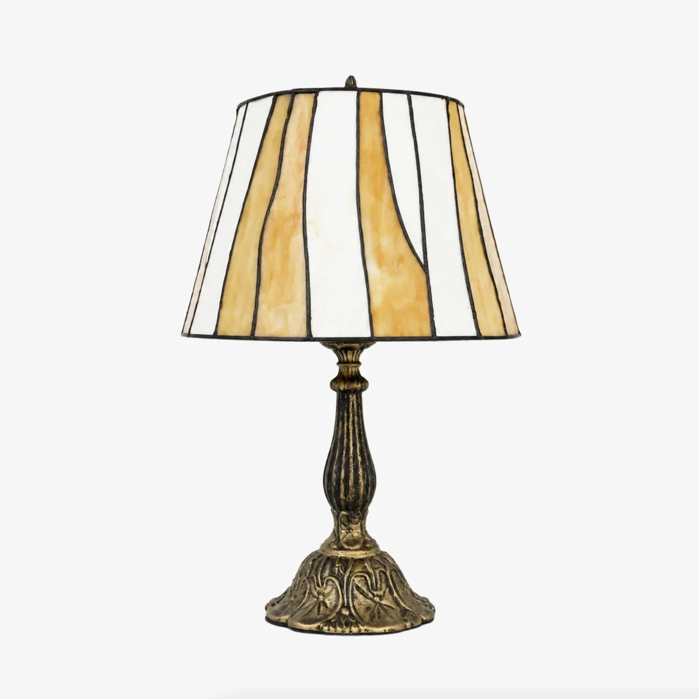 Tiffany-Style Stained Glass Horse Table Lamp | Souliia