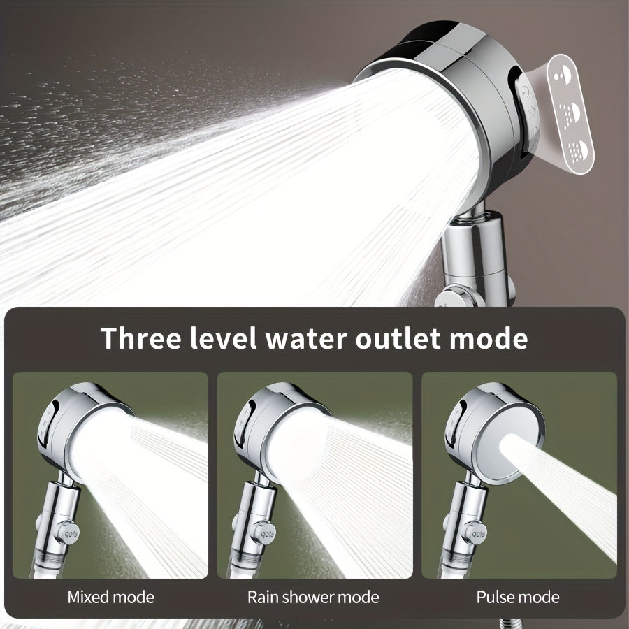 Nimbusa Adjustable Flow Showerhead — Three Distinct Spray Modes