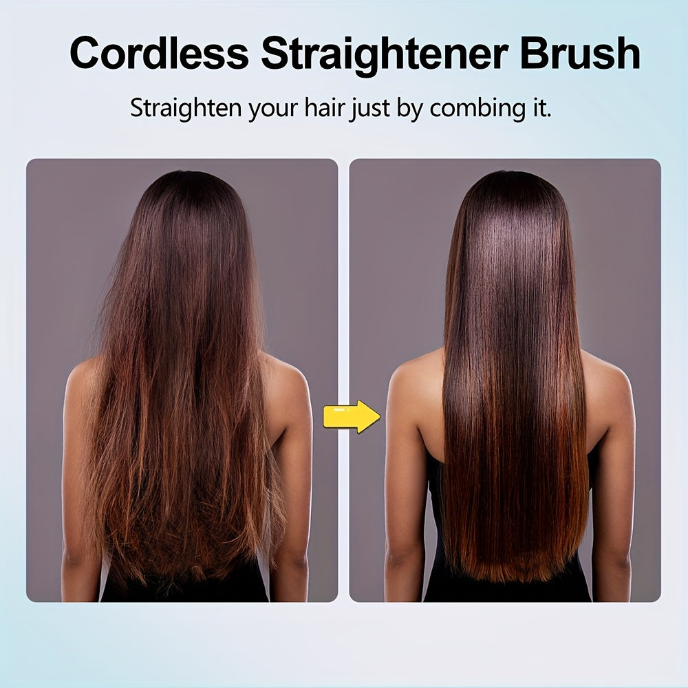 Auristyle Cordless Hot Comb Brush — Portable, Type-C Fast Charging