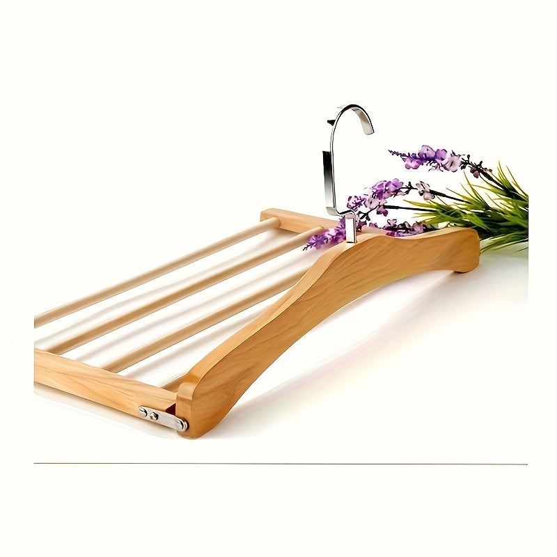 Set of 2 Multi-Layer Wooden Trouser Hangers - Souliia