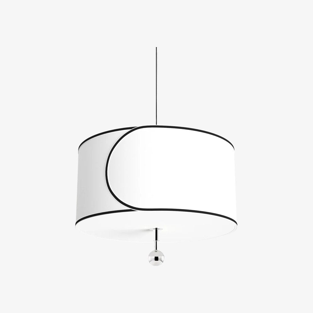 Roven Slim Metal Frame Drum Pendant Classic Transitional Lighting for Living Areas | Souliia