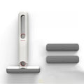 Mini-balai à franges avec mécanisme d’essorage par poussée et traction pour un nettoyage facile