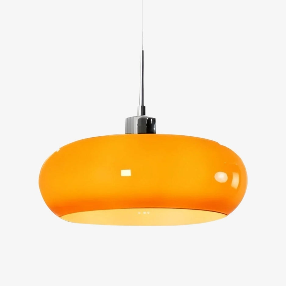 Závěsná lampa Potivus Glow v retro stylu – sochařské závěsné svítidlo do obytných prostor N36 | Souliia