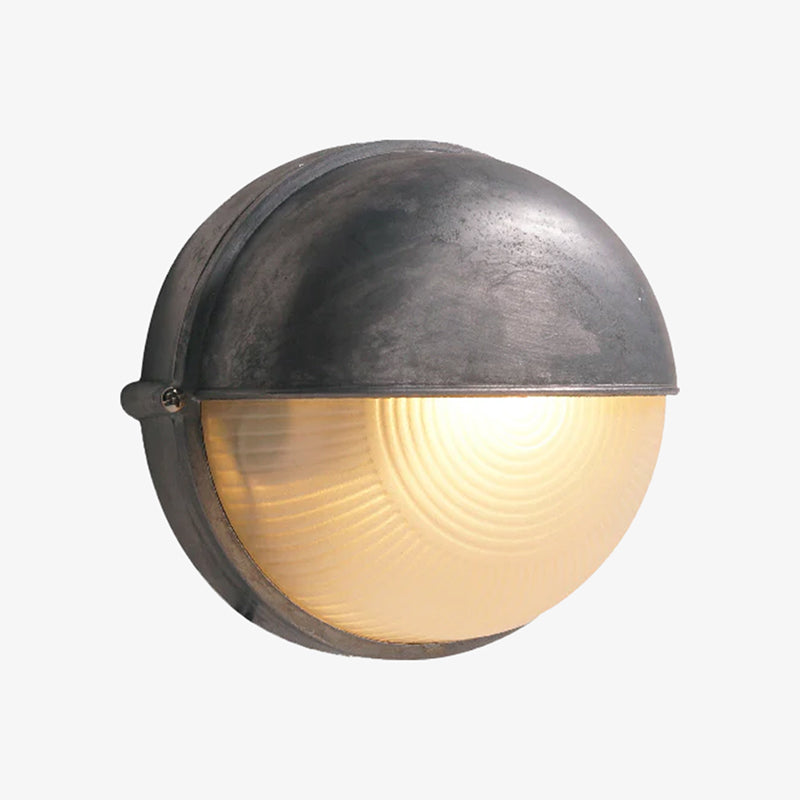 Morvane Geometric Aluminum Wall Sconce - Industrial Outdoor Lighting for Entryway | Souliia