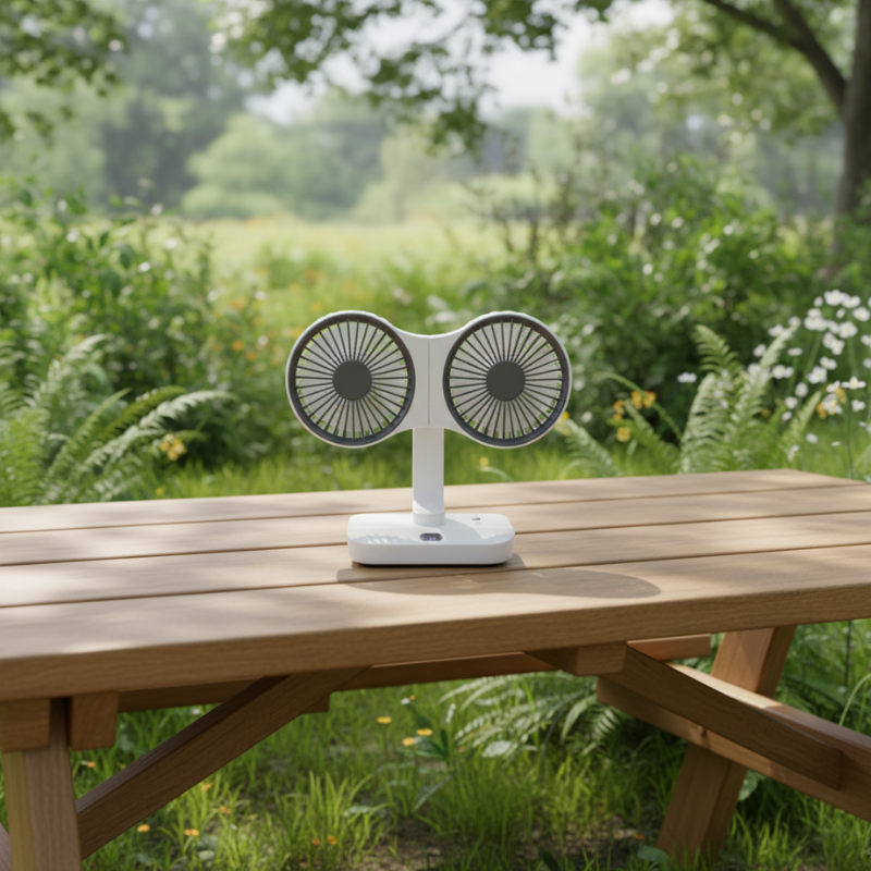 Ladattava kaksoispäinen tuuletin - Souliia