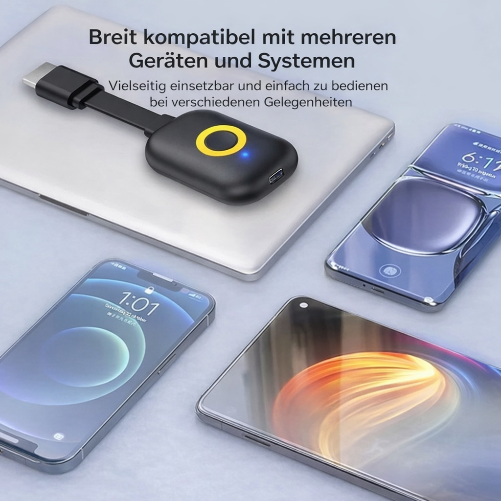 Wireless Display Receiver Adapter | HDMI Plug-and-Play Streaming Gadget | StreamLink - Souliia