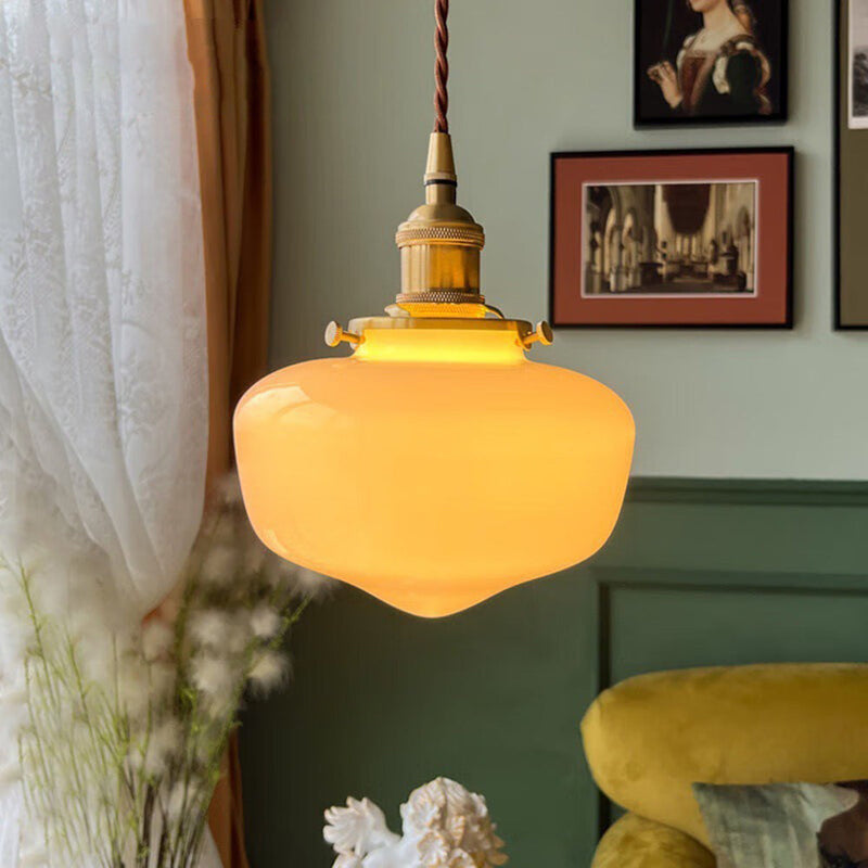 Radiant Lantern Retro Glass Pendant Light | Souliia