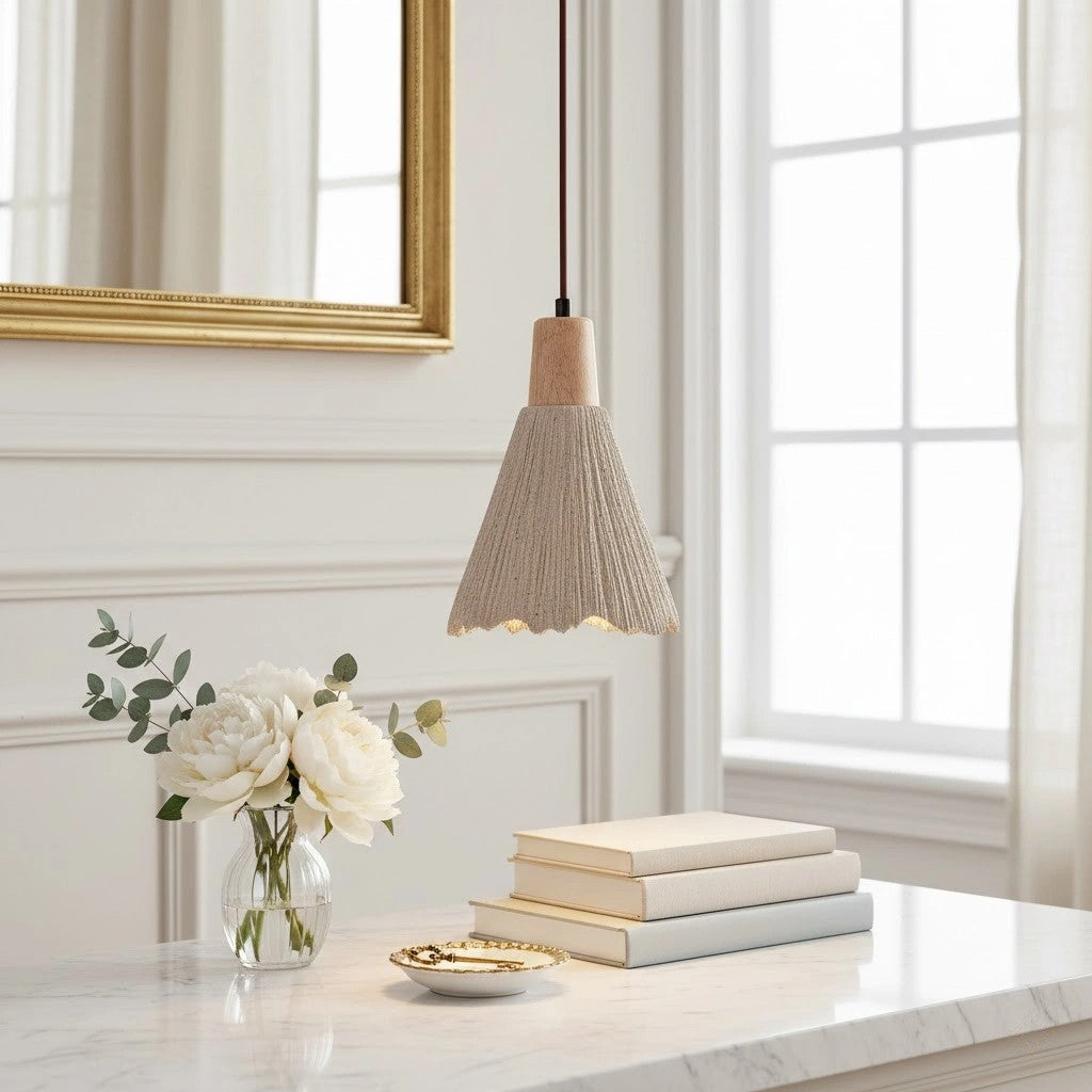 Solaraeon Pleated Pendant Lamp Modern Industrial Hanging Light for Dining and Living Spaces | Souliia