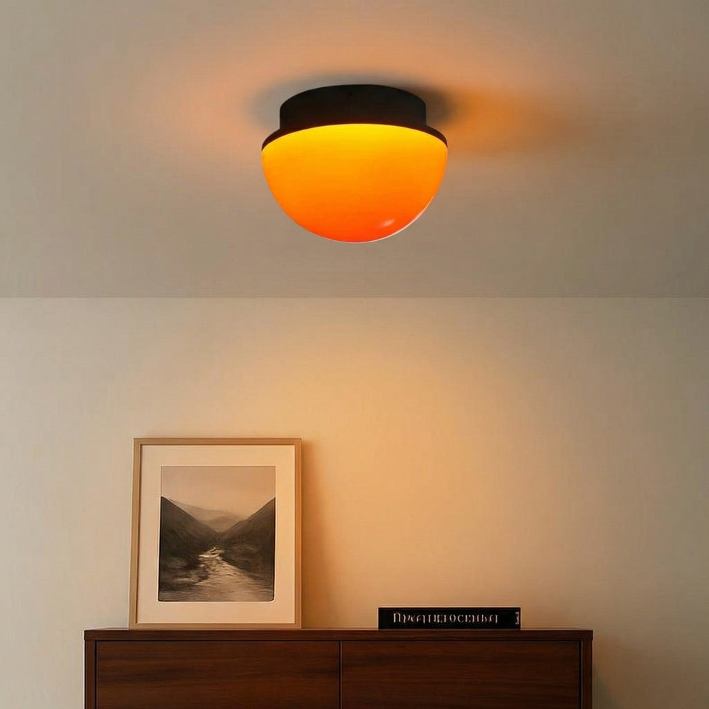 Sunset Glow Acryl LED-Deckenleuchte mit Ambient-Kuppel für Wohnzimmer und Schlafzimmer | Souliia