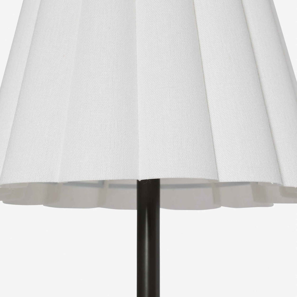 Ruffmeto Transitional Slim Table Lamp – Sculptural Shade Lighting for Living Room or Bedroom | Souliia