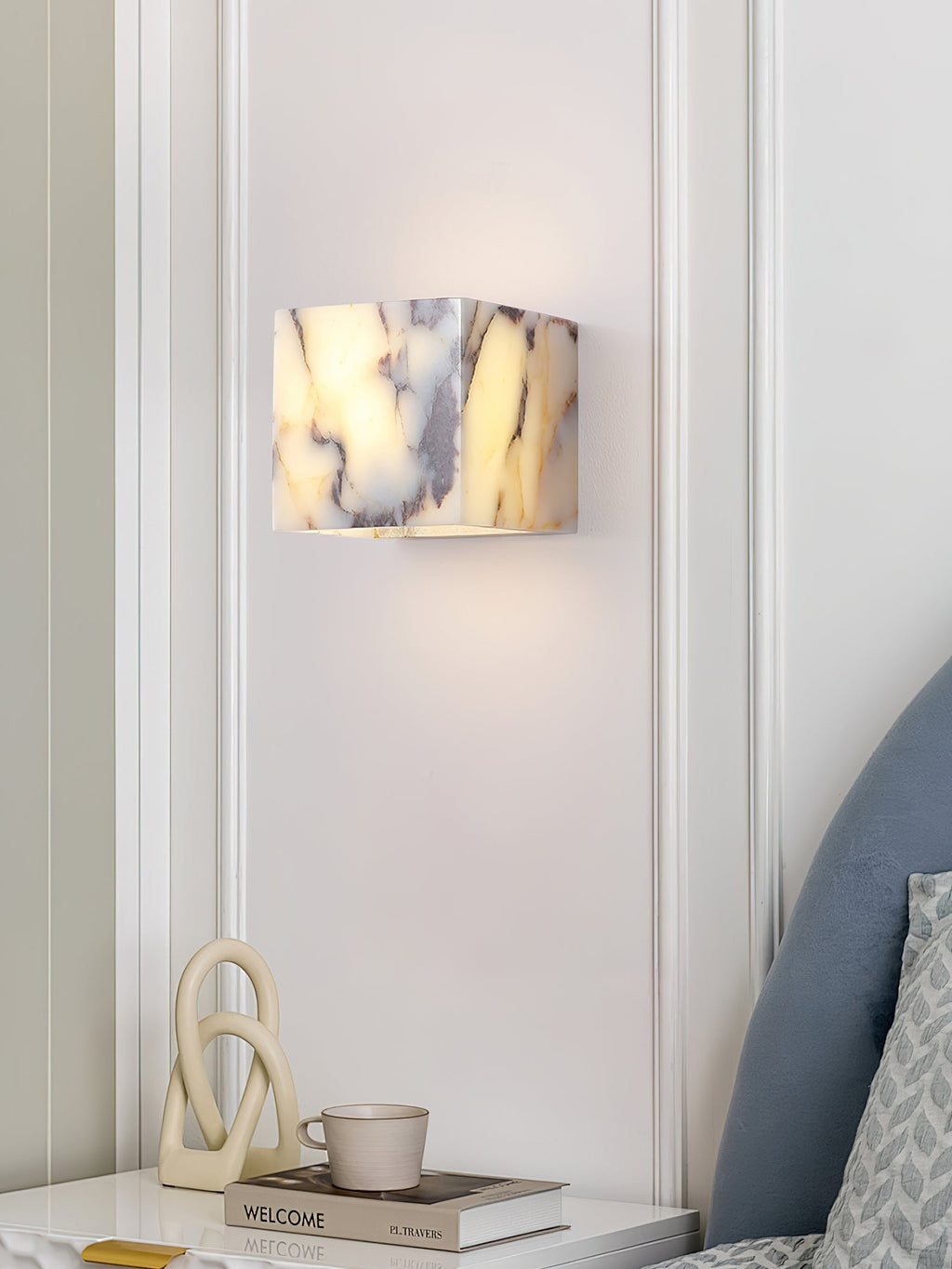 Square Marble Wall Lamp | Souliia
