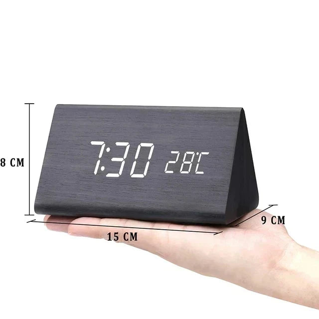 Voice-Controlled LED Clock – Sleek Design for Minimalist Spaces - Souliia