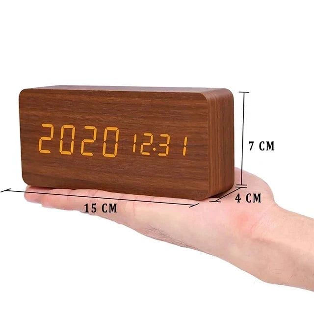 Voice-Controlled LED Clock – Sleek Design for Minimalist Spaces - Souliia