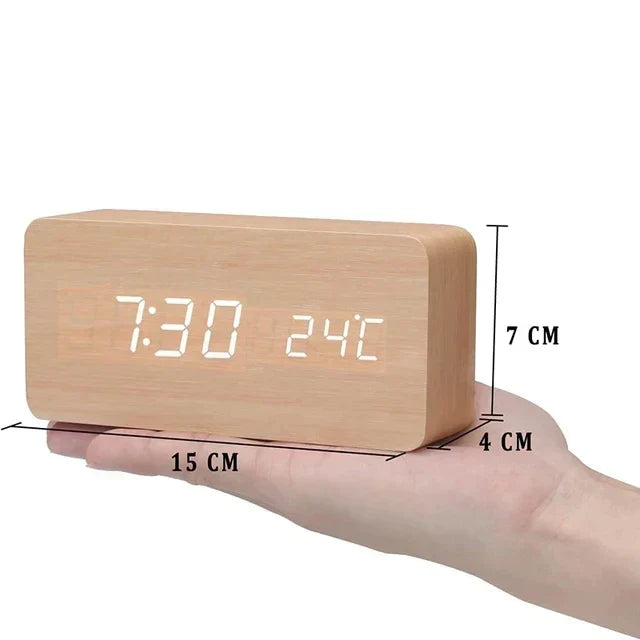 Voice-Controlled LED Clock – Sleek Design for Minimalist Spaces - Souliia