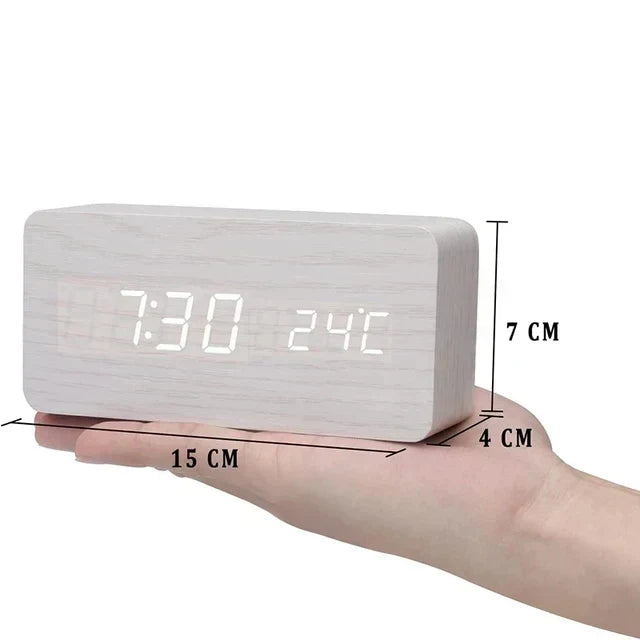 Voice-Controlled LED Clock – Sleek Design for Minimalist Spaces - Souliia