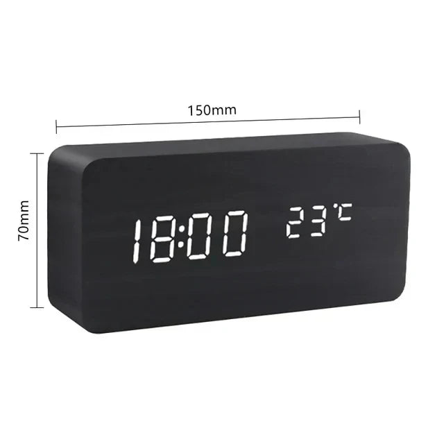 Voice-Controlled LED Clock – Sleek Design for Minimalist Spaces - Souliia