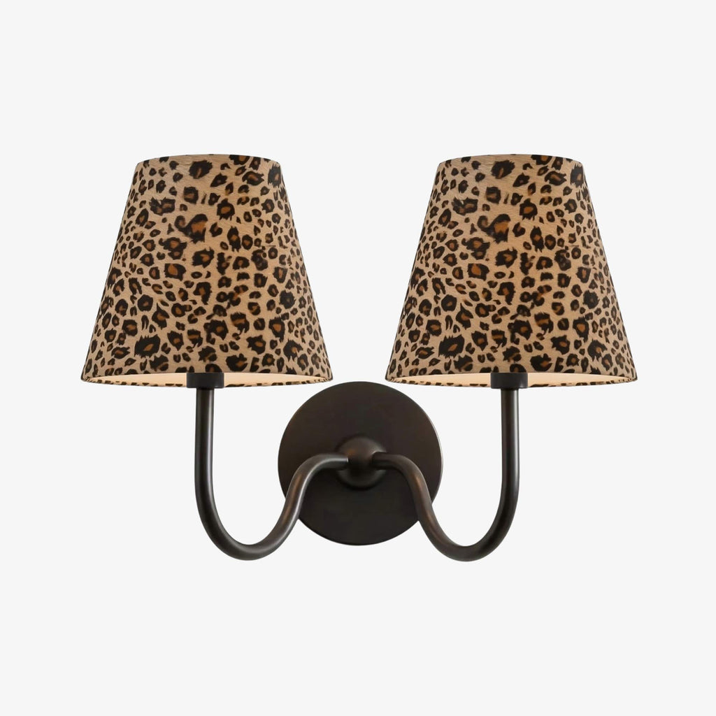 Luvora Classic Leopard Shade Wall Lamp - Vintage Style for Bedroom Lighting | Souliia