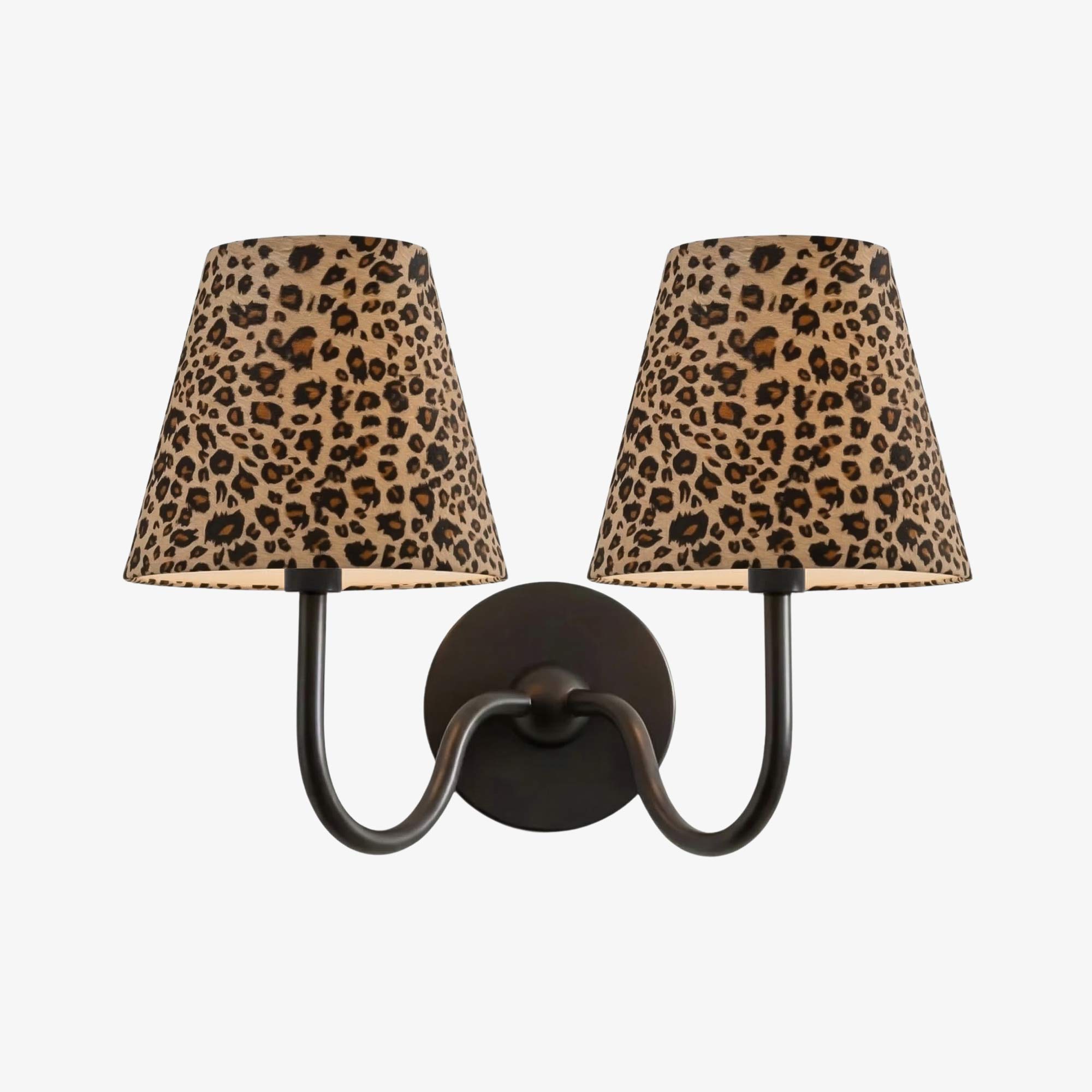 Luvora Classic Leopard Shade Wall Lamp - Vintage Style for Bedroom Lighting | Souliia