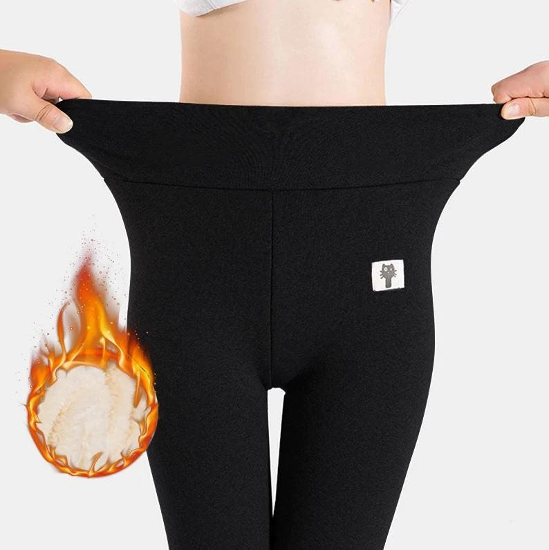 Női meleg polár téli leggings - rugalmas, kényelmes szabás