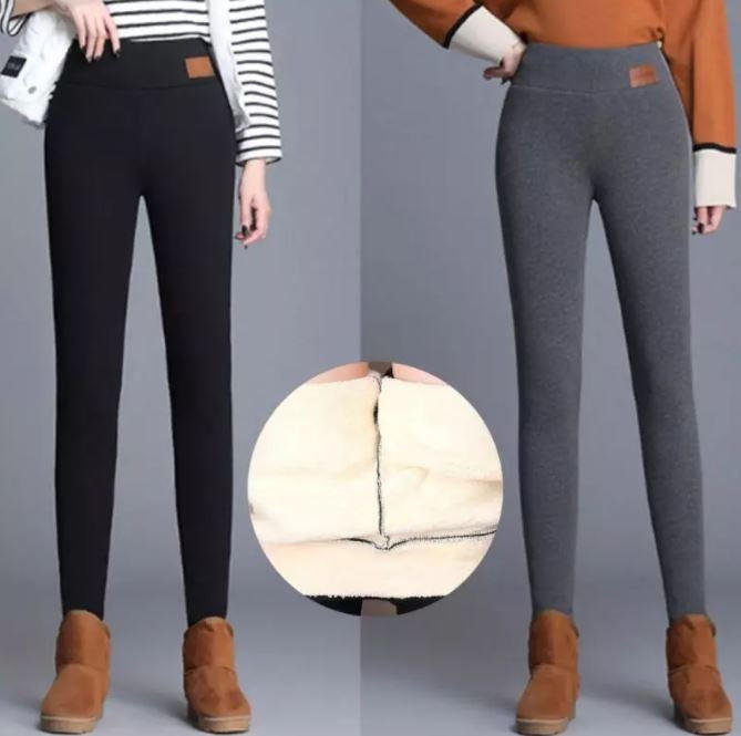 Női meleg polár téli leggings - rugalmas, kényelmes szabás