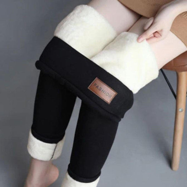 Női meleg polár téli leggings - rugalmas, kényelmes szabás