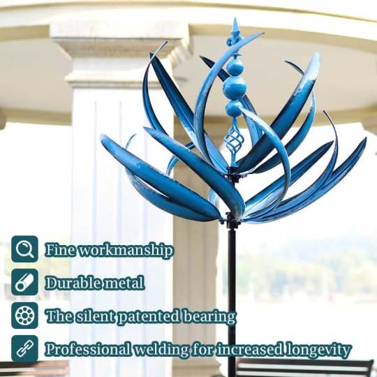 BreezeGlide-Windspinner — Stilvolles Windspiel für draußen
