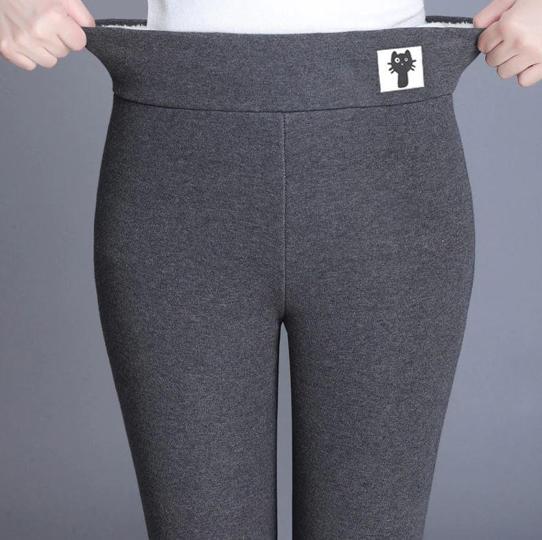 Női meleg polár téli leggings - rugalmas, kényelmes szabás