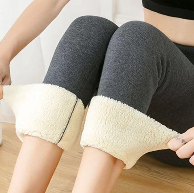 Női meleg polár téli leggings - rugalmas, kényelmes szabás