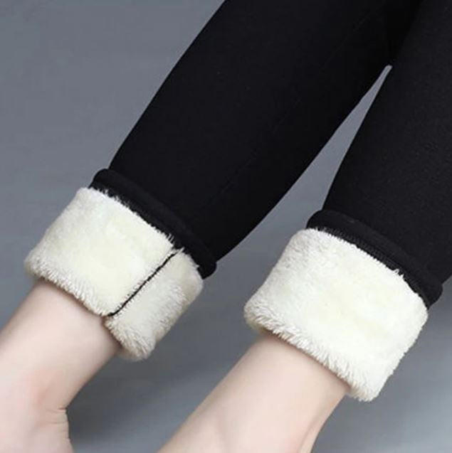 Női meleg polár téli leggings - rugalmas, kényelmes szabás