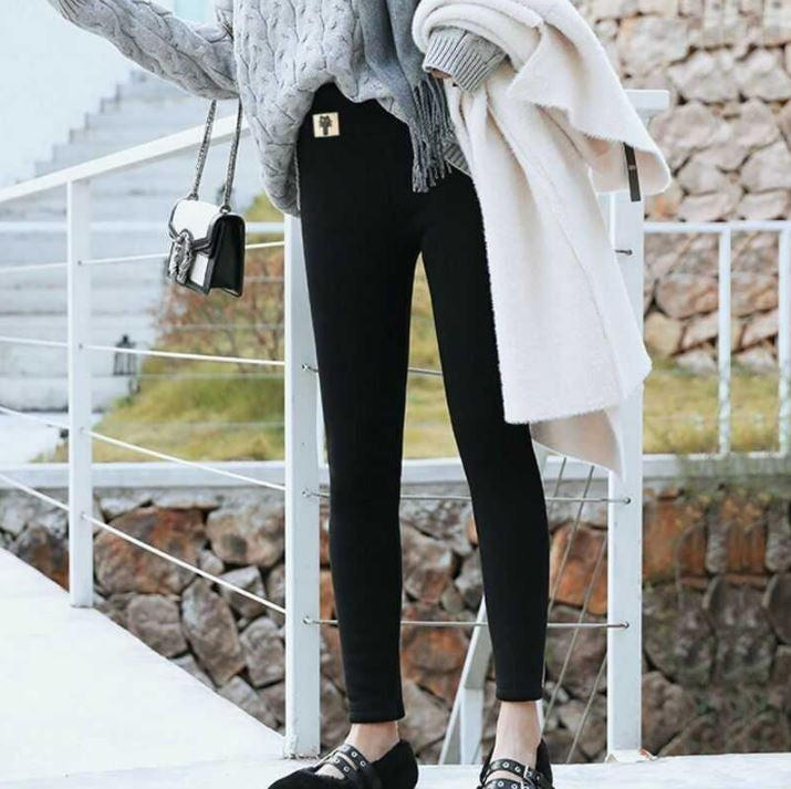 Női meleg polár téli leggings - rugalmas, kényelmes szabás