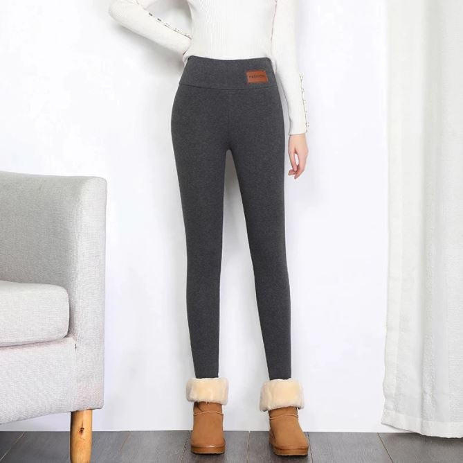 Női meleg polár téli leggings - rugalmas, kényelmes szabás