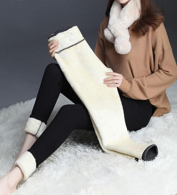 Női meleg polár téli leggings - rugalmas, kényelmes szabás