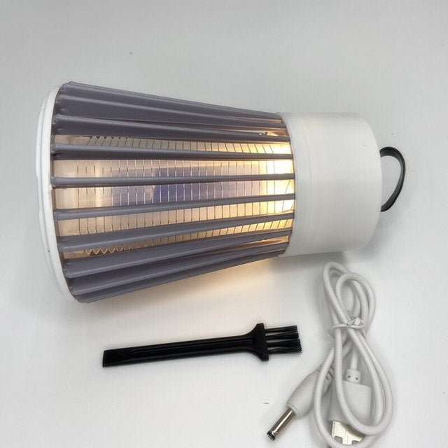 Lampada elettrica portatile antizanzare con luce UV e scarica elettrica