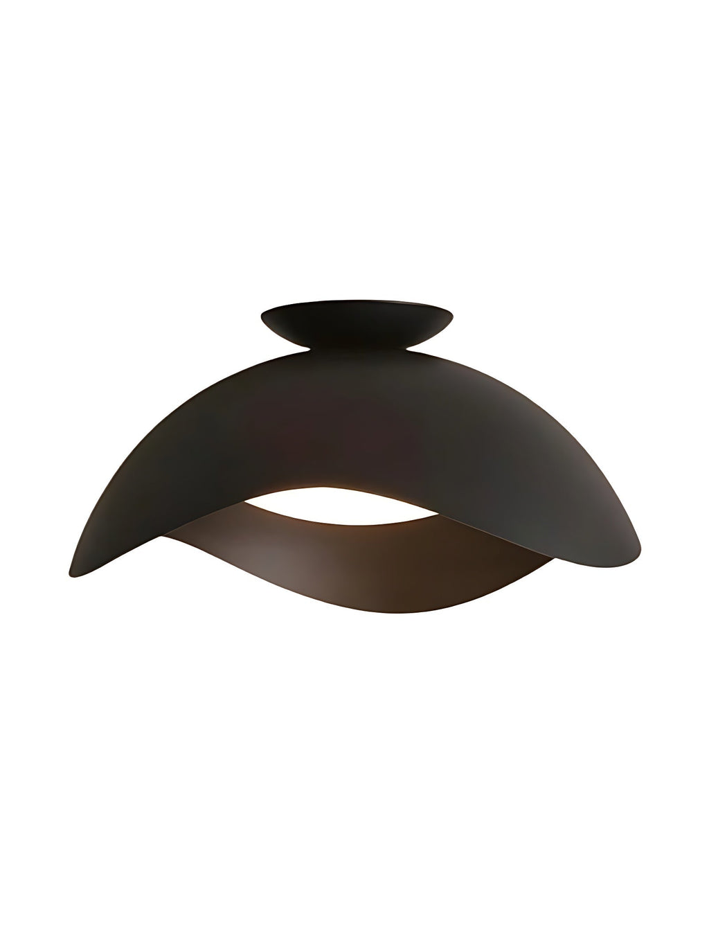 Simple Metal Wave Ceiling Light For Hallway | Souliia